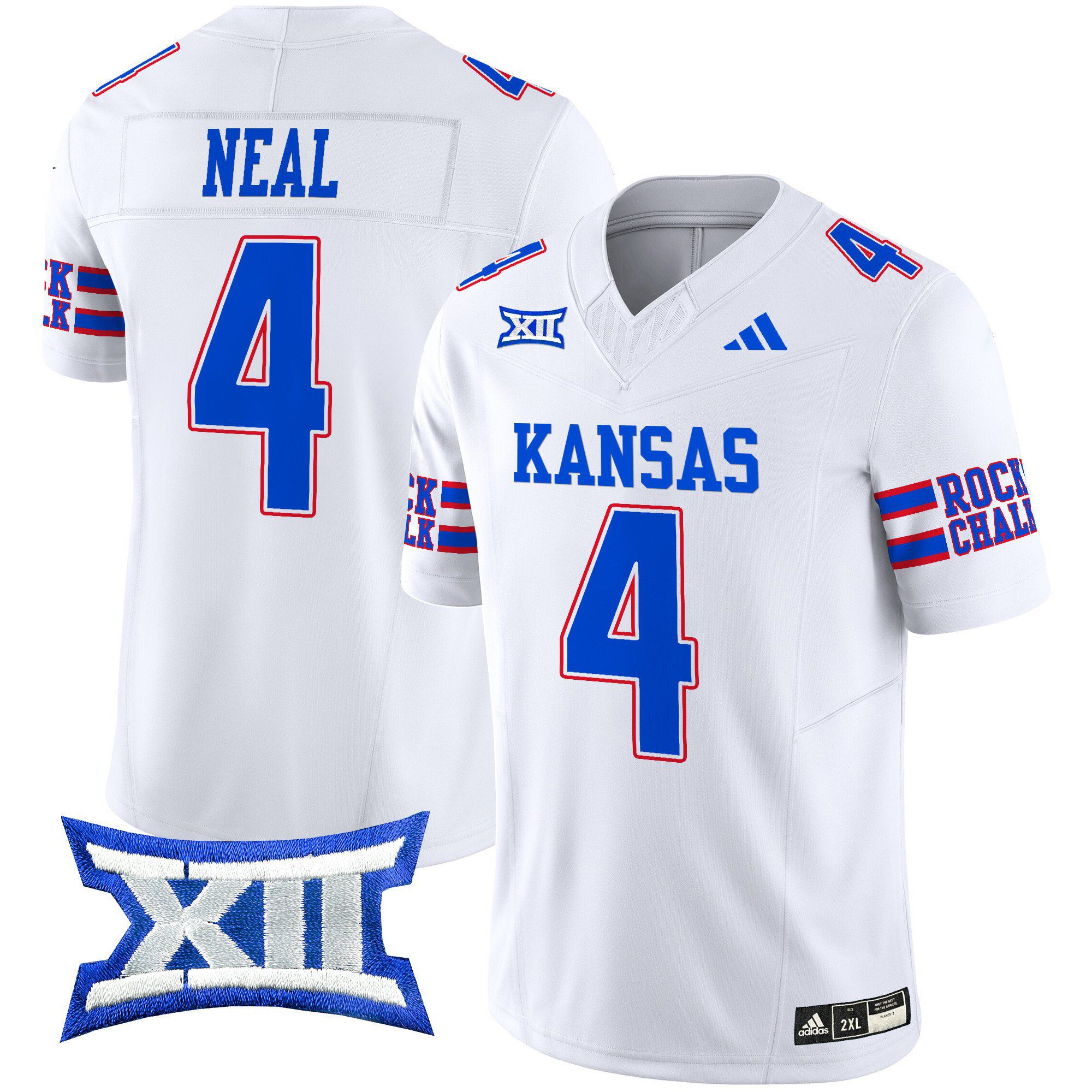 Men Kansas Jayhawks #4 Neal White 2024 Vapor Limited NCAA Jersey->indianapolis colts->NFL Jersey